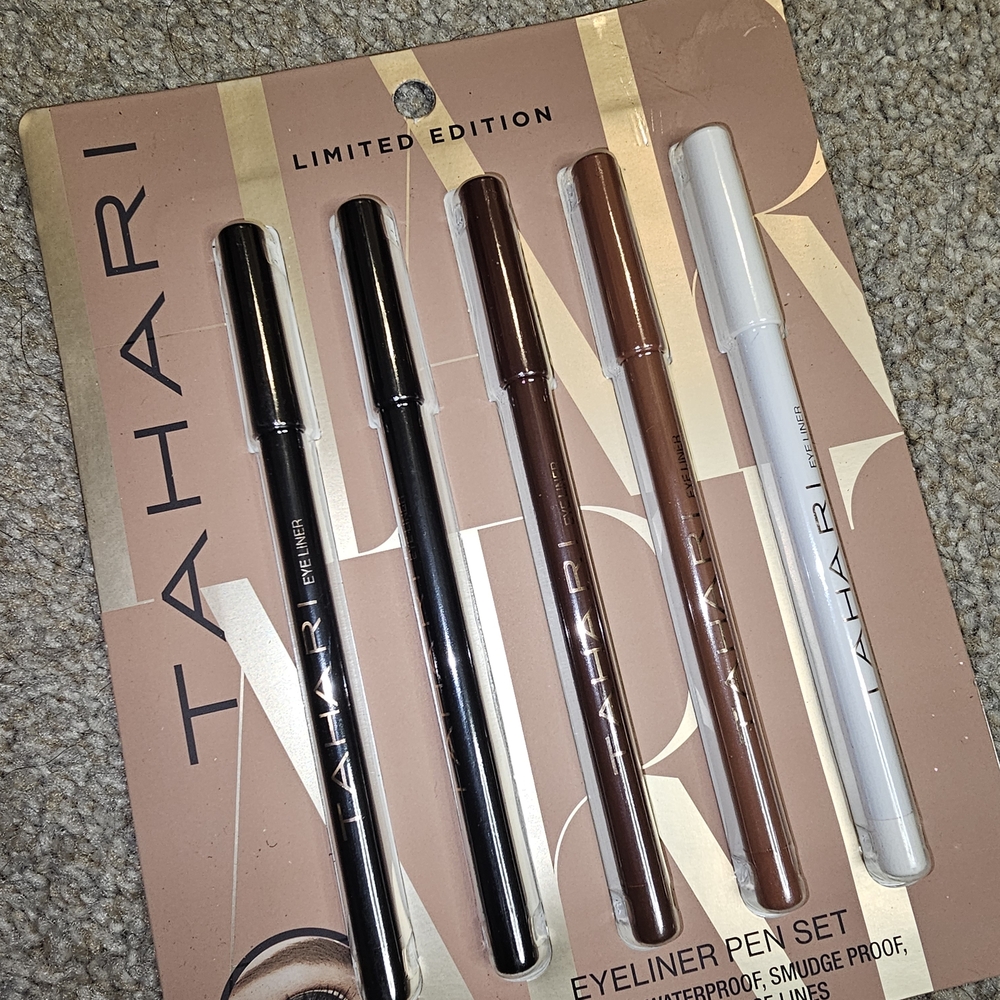 Tahari Eyeliner Pen Set - Black, Brown, White